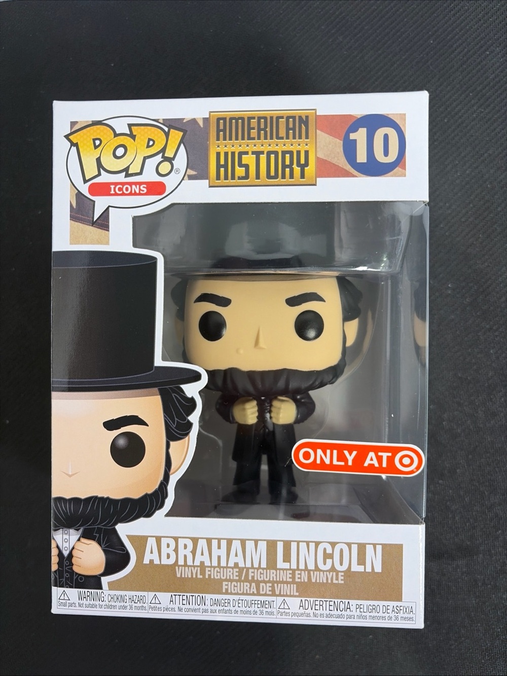 Funko Pop Abraham Lincoln #10 American History Target Exclusive